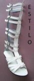 Sandalia Gladiadora Estilo 35 Cm De Altura Do 33 Ao 43 =